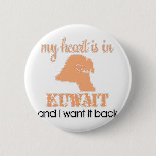 Hjärta Kuwait Knapp