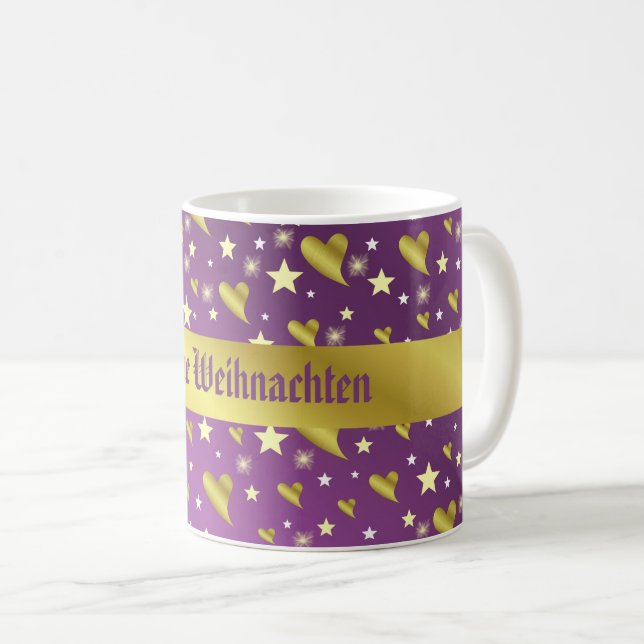 hjärta, lila, dekoration, medalj, pris, dag, kaffemugg (Framsida höger)