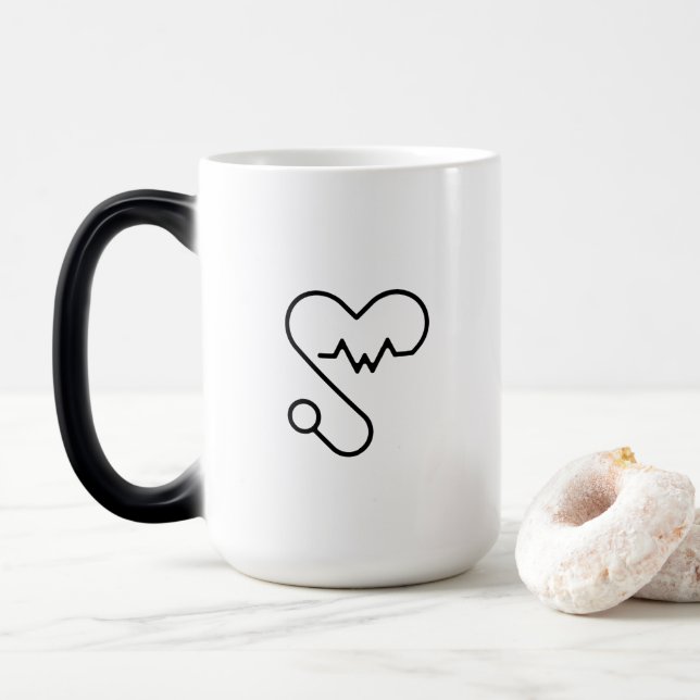 Hjärta Magisk Mugg (Med munk)