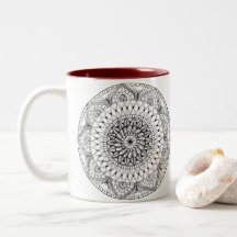 Hjärta Mandala Mugg
