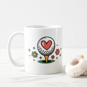 Hjärta Med Blommotiv Mugg — Hälsa & Välbefinnande