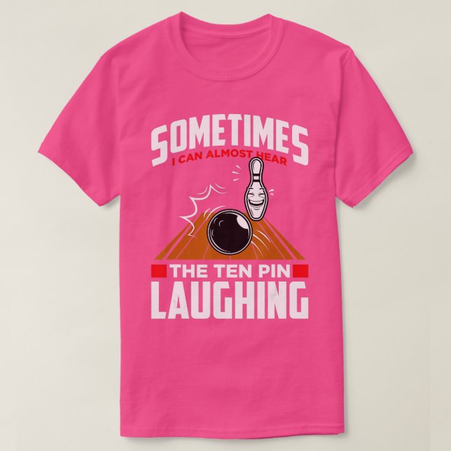 Hjärta med den tio stilen, Bowlareare och gångbar T Shirt (Design framsida)