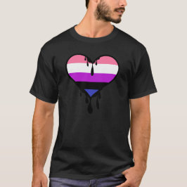 Hjärta med förskjutning av könsceller t shirt