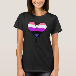 Hjärta med förskjutning av könsceller t shirt