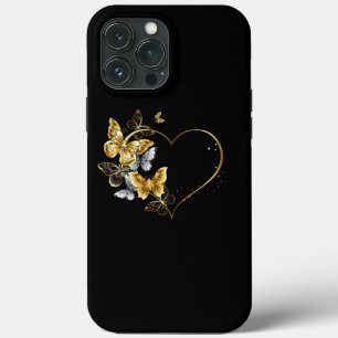 Hjärta med Golden Butterflies