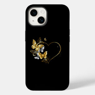 Hjärta med Golden Butterflies