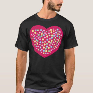 Hjärta med grumliga rider t shirt