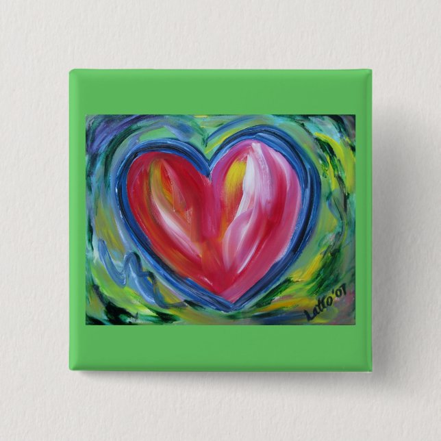 Hjärta med hoppknappen knapp (Framsida)