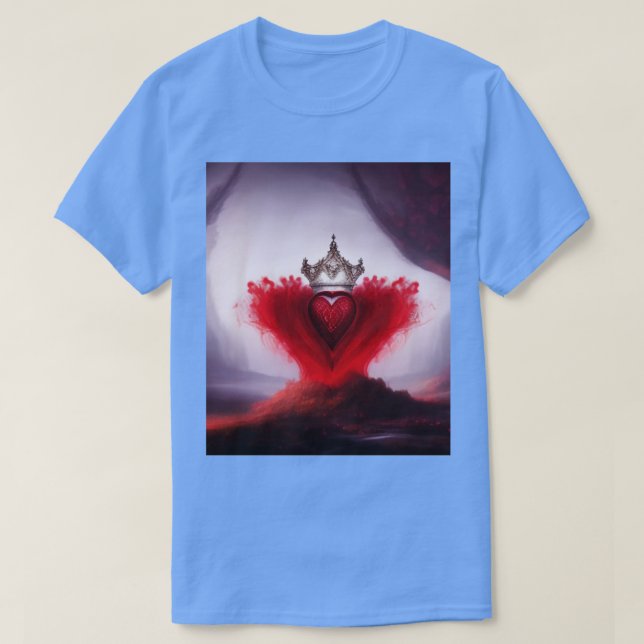hjärta med krona t shirt (Design framsida)