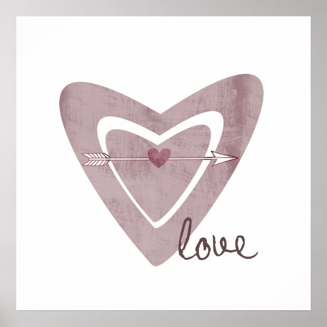 Hjärta med pil poster (Framsidan)