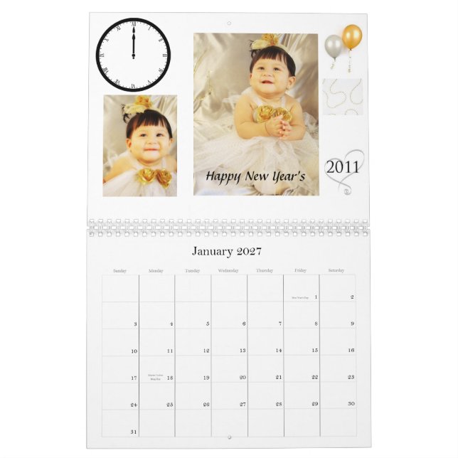 hjärta med pilbågen, Luvabow skapelser, kalender, Kalender (Jan 2027)