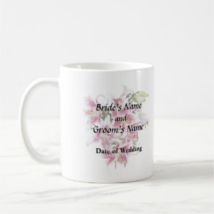 Hjärta med Stargazer Lilies Kaffemugg