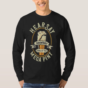 Hjärta: Mega Pint Brewing Obting Hear Säg Vinta T Shirt