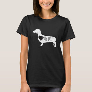 Hjärta min Doxie Dachshund Hund enkel cute T Shirt