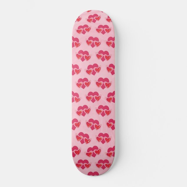 Hjärta Mini Skateboard Bräda 18,5 Cm (Framsida)