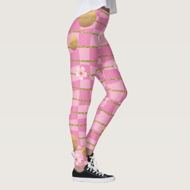 HJÄRTA  MÖNSTER LEGGINGS (Höger)