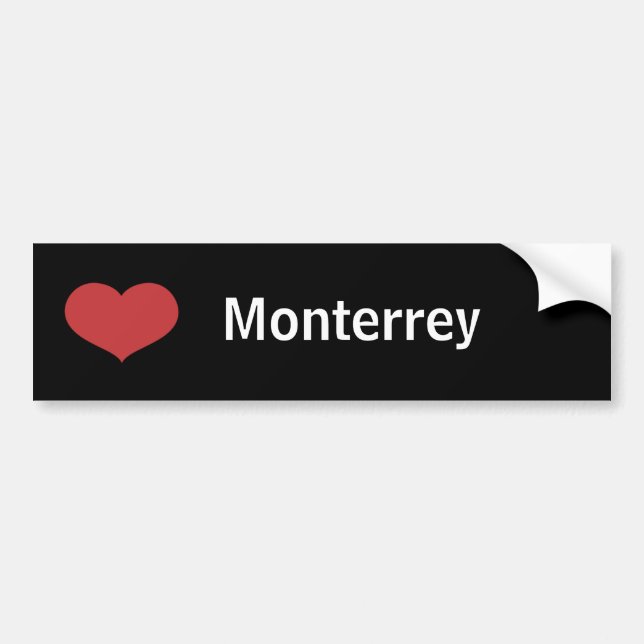 Hjärta Monterrey Bildekal (Framsidan)
