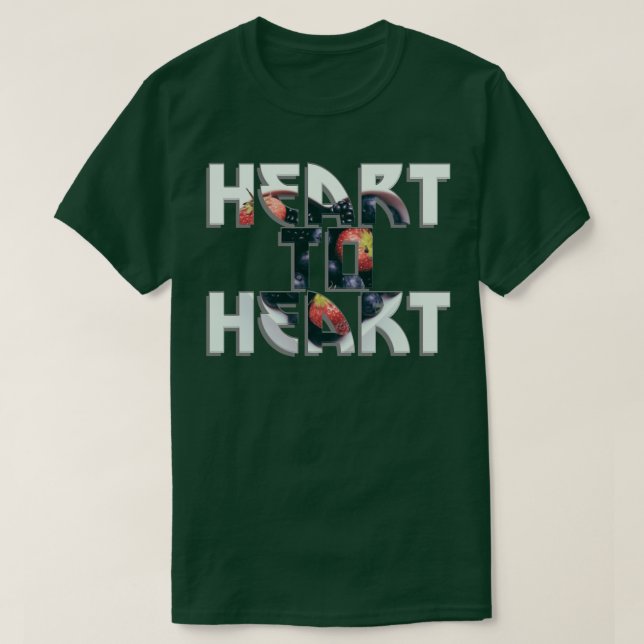 Hjärta mot hjärta 1 t shirt (Design framsida)