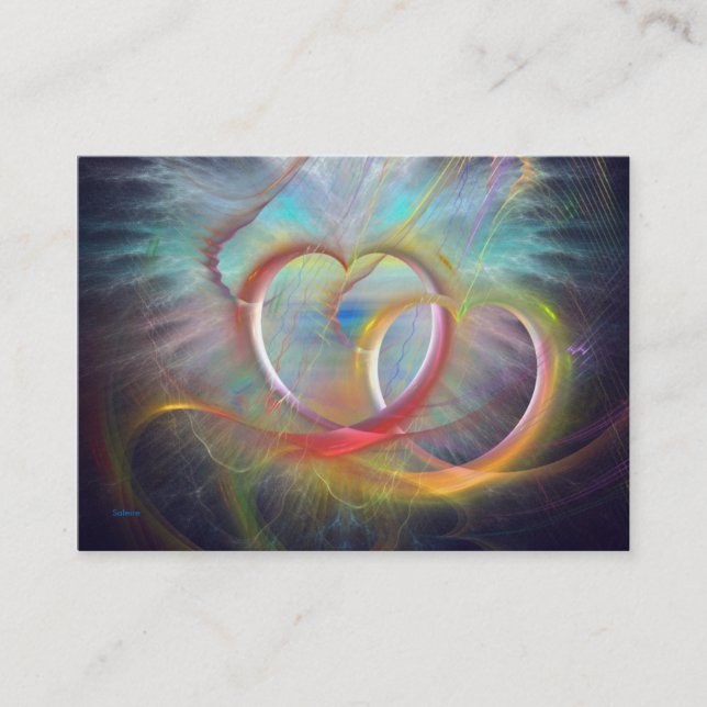 Hjärta mot hjärta visitkort (Framsida)