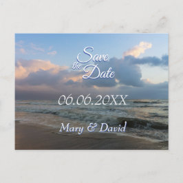 Hjärta mot Vågar Bröllop Vykort