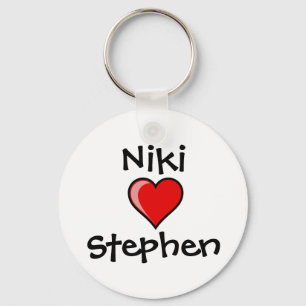 hjärta Niki Stephen Nyckelring
