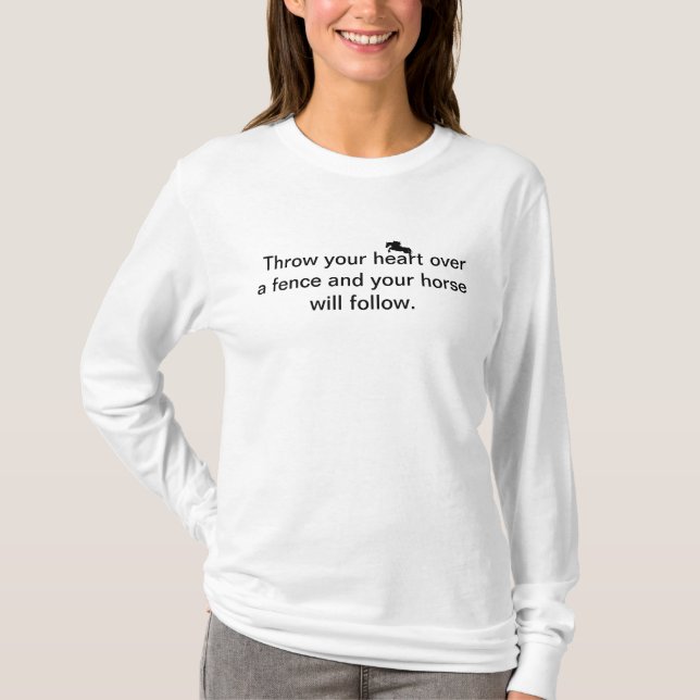 Hjärta och häst t-shirt (Framsida)