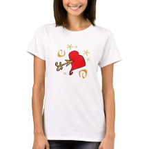 Hjärta och pil Alla hjärtans dag t-shirt