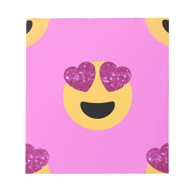 hjärta öga emoji anteckningsblock (Framsida)