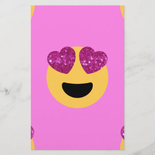 hjärta öga emoji brevpapper