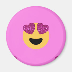 hjärta öga emoji magnet