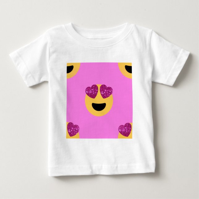 hjärta öga emoji t-shirt (Framsida)