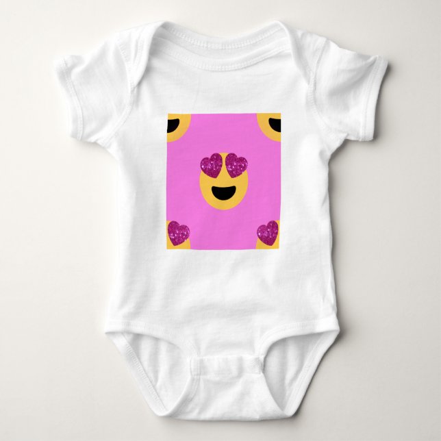 hjärta öga emoji t-shirt (Framsida)