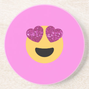hjärta öga emoji underlägg sandsten