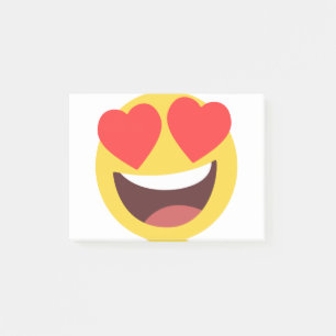 Hjärta Ögon Emoji Post-it Block
