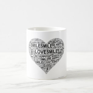 Hjärta Ord Art Mugg