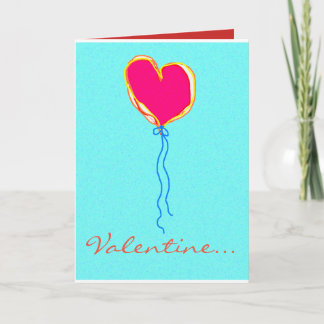 Hjärta på en stränga helgkort