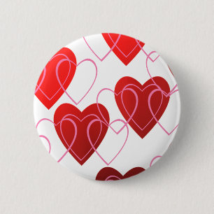 Hjärta på hjärtavalentin knäppas knapp