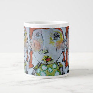 Hjärta på Sleeve Jumbo Mugg