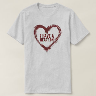 Hjärta på tee shirt