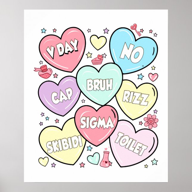 Hjärta påsk, retro, vintage poster (Framsidan)