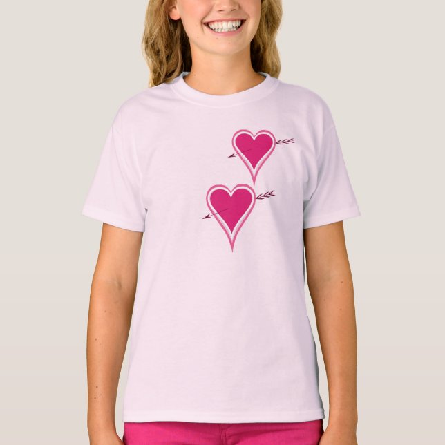 Hjärta & Pil-Hallon T Shirt (Framsida)