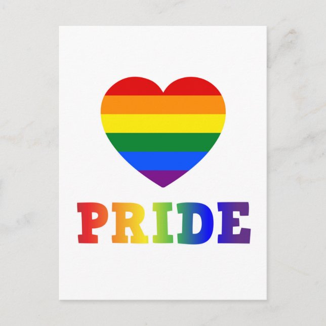 Hjärta Pride Vykort (Framsida)