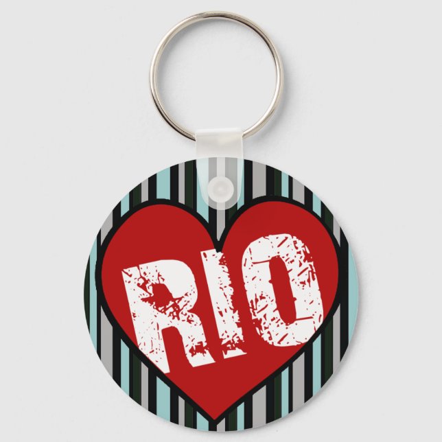 hjärta rio de janeiro nyckelring (Framsida)