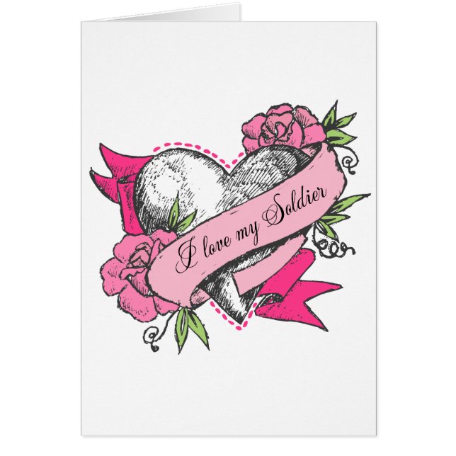 Hjärta & ro hälsningskort (Framsidan)