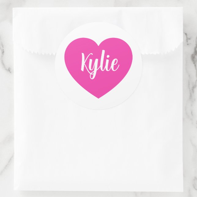 Hjärta Runt Klistermärke (Väska)