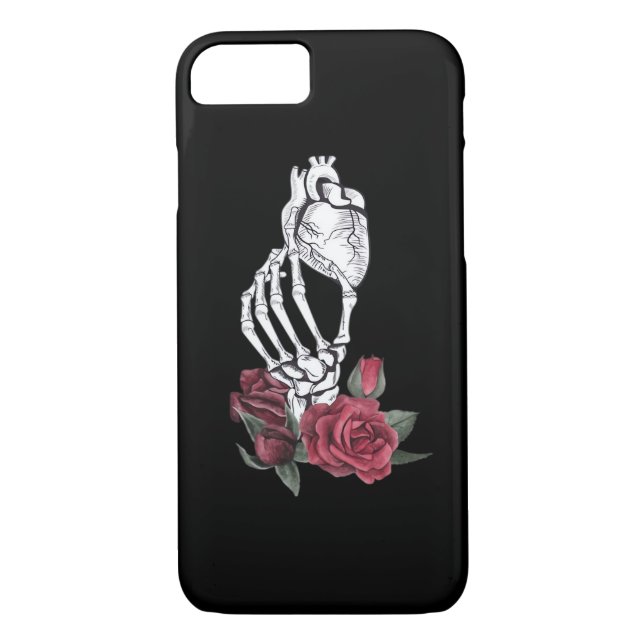 Hjärta Skeletons hand Classic Case-Mate iPhone Skal (Baksida)