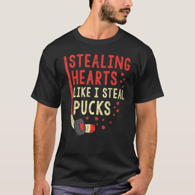 Hjärta som jag stek Puckar Valentines day H T Shirt (Framsida)