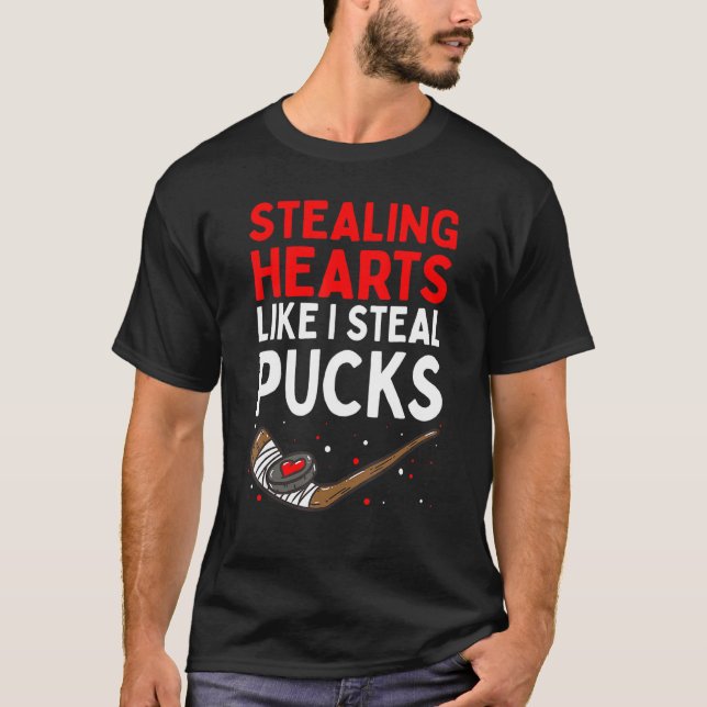 Hjärta som jag stek Puckar Valentines day H T Shirt (Framsida)