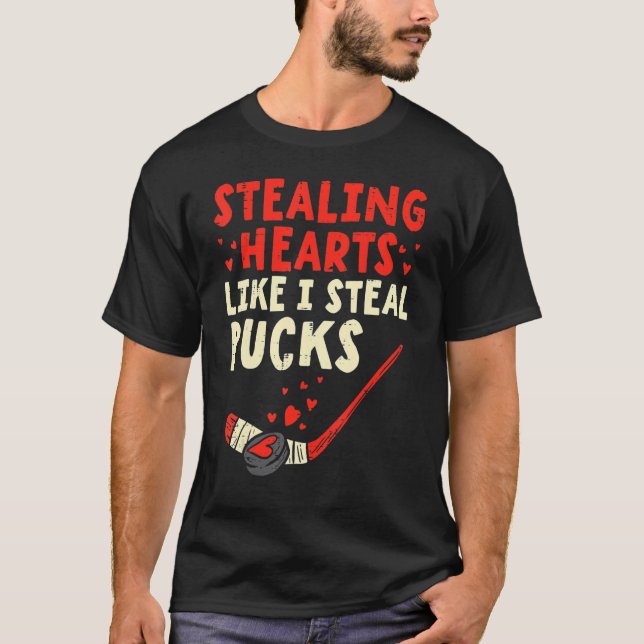 Hjärta som jag stek Puckar Valentines day H T Shirt (Framsida)
