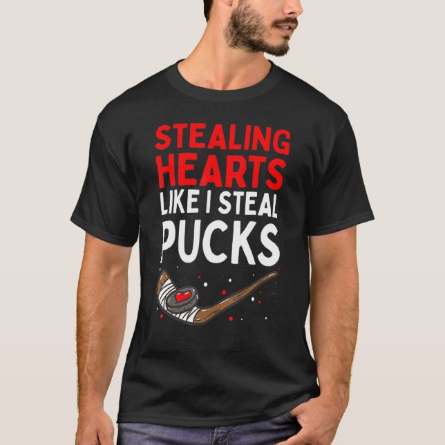 Hjärta som jag stek Puckar Valentines day H T Shirt (Framsida)